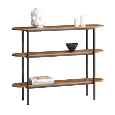 Image of Sobuy 3 Tiers Console Table Hall Living Room Sofa Narrow Side End W110 x D25 H86cm,FSB67 WS