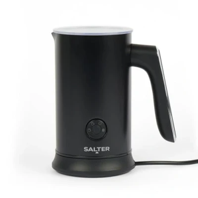 Image of Salter Chocolatier Hot Chocolate Maker 4 In 1 Automatic Milk Frother, &amp; Cold Heater and Foamer, 240ml/115ml, 500W, Cordless, LED Control Panel, For Coffee, Iced Latte, Cappuccino, EK5134