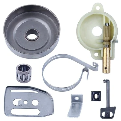 Image of Haishine Clutch Drum Oil Pump Brake Band Bar Plate Choke Rod Kit for Husqvarna 142 137 136 36 41 Chainsaw