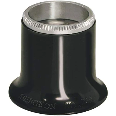 Image of BERGEON Watchmaker&#039;s Eyepiece Magnifier, 5x Magnification, 50mm Focal Length, Dioptrin 20, Screw On Ring, Special Quality Tool for Watchmakers