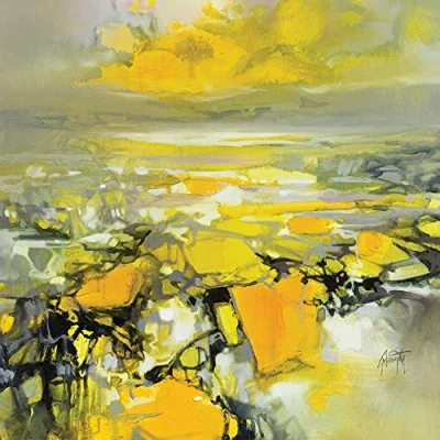 Image of Art Group WDC98285 The Scott Naismith (Yellow Matter 2) Canvas Print, Wood, Multicolour, 85 x 1.3 cm