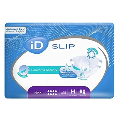 Image of iD Expert Slip All in One Incontinence Briefs Maxi Medium (3 Packs of 15)