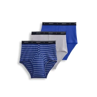 Image of Jockey Men&#039;s Underwear Classic Full Rise Brief 3 Pack
