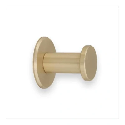 Image of Evi HardwareBathroom Hanger Brass Wall Matte Finish for Hanging Clothes, Coats or Towels Adhesive and/or Screw Towel Rack 190DUALLMT