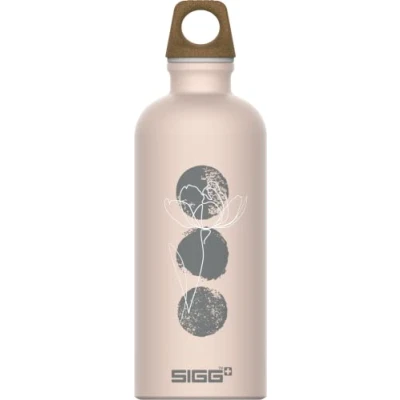 Image of SIGG Aluminium Water Bottle Traveller MyPlanet Journey Climate Neutral Certified Suitable For Carbonated Beverages Leakproof Lightweight BPA Free 0.6 L