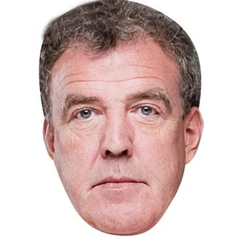 Image of FoxyPrinting Jeremy Clarkson Celebrity Cardboard Party Face Mask Fancy Dress