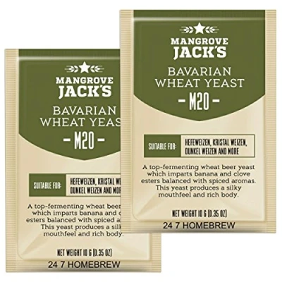 Image of 2X Mangrove Jack’s Yeast M20 Bavarian Wheat Craft Series 10g Treats 23L