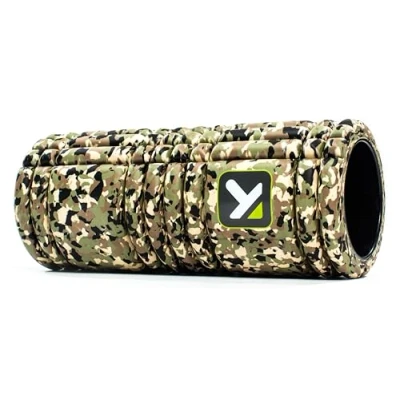 Image of TriggerPoint Grid Foam Roller Multi Density Surface, Firm Compression for Muscle Recovery, Pre/Post Workout Massage, Hollow Core, Trusted by Professionals, Free Online Videos, 33cm, Camo