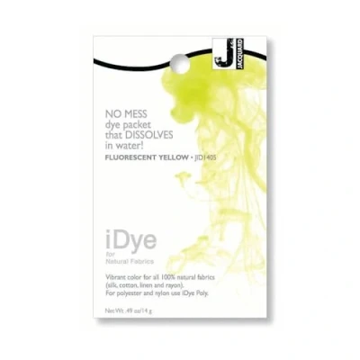 Image of Jacquard iDye Fluorescent Yellow Fabric Dye for Textiles Using Natural Fibres14g No Mess Packet