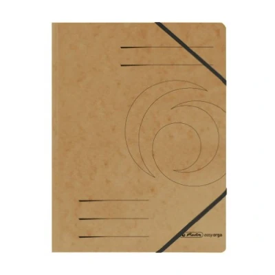 Image of Herlitz A4 Colorspan Elastic Folder Brown (5 Pieces)