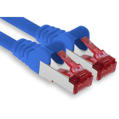 Image of 1aTTack.de 10m Cat6 Lan Ethernet Cable Patch Network Cat 6 1000 Mbit/s RJ45 Plug Internet for TV Computer switch Gaming etc. blue 1 piece