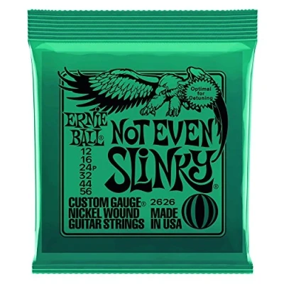 Image of Ernie Ball 2626 Not Even Slinky Custom Gauge Nickel Wound Guitar Strings (.012 .056)