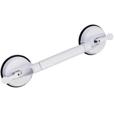 Image of Ridder Telescopic Travel Grip with 2 Suction Pads, ABS, Black/White, 57.5 x 12 7 cm