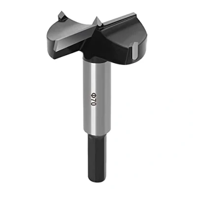 Image of ASNOMY 70mm Forstner Drill Bit, Carbide Tipped Bit for Hard Wood, Wood Drilling Hole Saw Set Woodworking Hinge Cutter Tool Kits Plastic Plywood