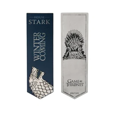Image of Cinereplicas Game of Thrones Stark and Targaryen Metal Bookmark 14 x 4 cm