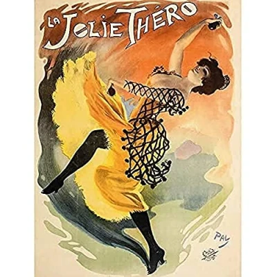 Image of Pal Jolie Thero Flamenco Dancer Show Advert Art Print Canvas Premium Wall Decor Poster Mural