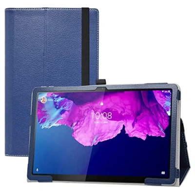 Image of LIFANG Compatible with Lenovo Tab P11 Case,Slim Folio Folding Stand PU Leather Cover for 11&quot; /P11 Plus / 5G (TB J606F J616F J607Z) Motorola Moto G70 Tablet,Dark Blue