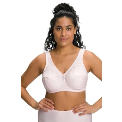 Image of Ulla Popken Women&#039;s Entlastungs BH, Cup C G Bra, Petal Pink, 54D