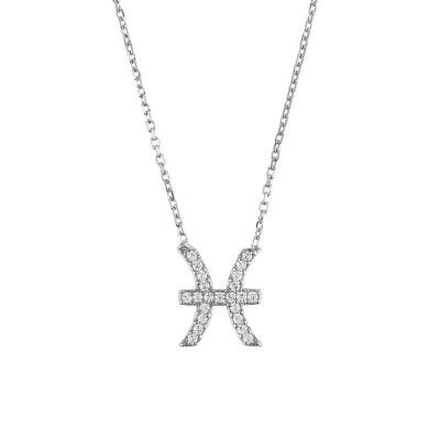 Image of Latelita Fische Sternzeichen Zodiac Pendant, Women&#039;s, Size: One Size, Silver