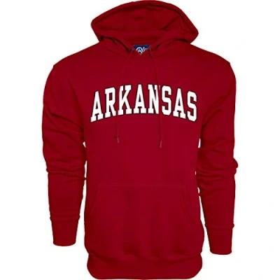 Image of Blue 84 NCAA Arkansas Razorbacks Mens Arching Team Color Hoodie, Cardinal, XX Large