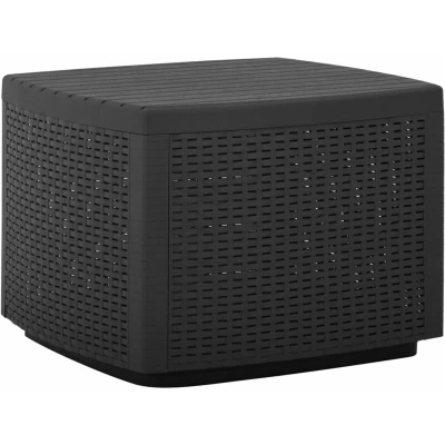 Image of vidaXL Garden Table Grey 53x53x40 cm Plastic
