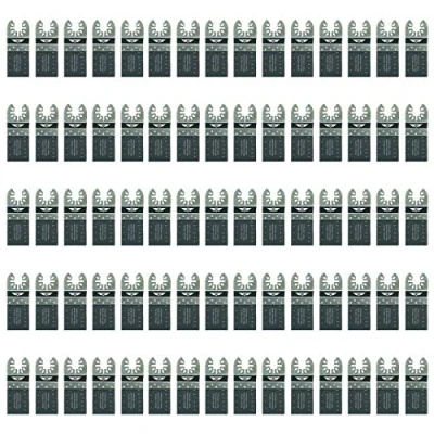 Image of 75 x TopsTools 35mm FA35B_75 Fast Fit Metal Cutting Blades Compatible with Dewalt Stanley Black and Decker Bosch Fein Multimaster Makita Milwaukee Parkside Ryobi Worx (Fast Change) Multitool