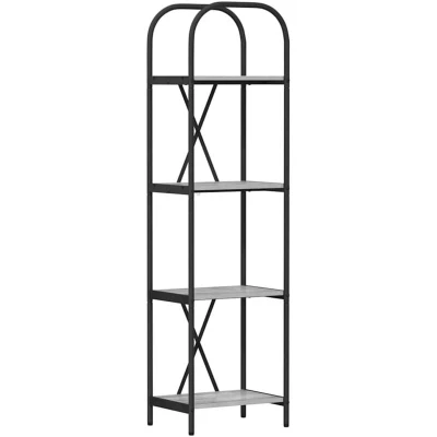 Image of vidaXL Bookshelf Grey sonoma 40 x 30 146 cm Engineered wood