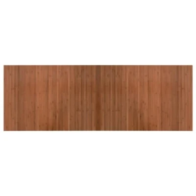 Image of vidaXL Bamboo Rug Floor Mat Area, Brown Rectangular Carpet Runner for Living Room, Hallway Durable, Water Resistant &amp; Anti Slip
