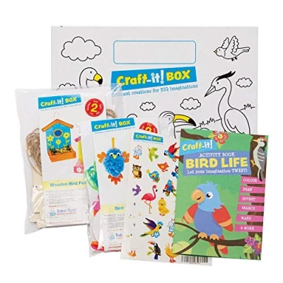 Image of Baker Ross CBS016 Birdlife Craft it! Box Creative Arts and Crafts Activities for Kids