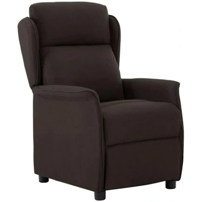 Image of vidaXL Recliner Armchair Dark Brown 67,5x93,5x101,5 cm Fabric