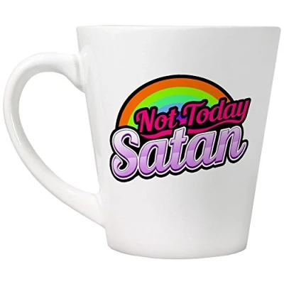 Image of Grindstore Not Today Satan Tea or Coffee Latte Mug