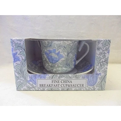 Image of Gift Boxed William Morris Anemone Jumbo Cup and Saucer