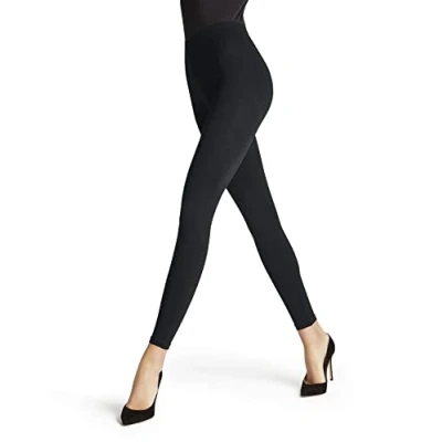 Image of FALKE Women&#039;s Seamless Shaping W Le Opaque Plain 1 Pair Leggings, Grey Graphite 3146, XS 34 36