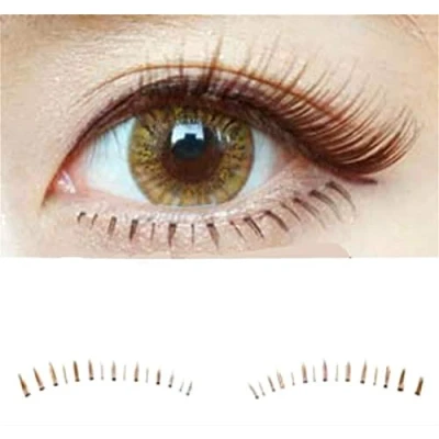 Image of Dorisue Bottom lashes natural Lower Eyelashes Black or Brown look face set 10 Pairs pack …