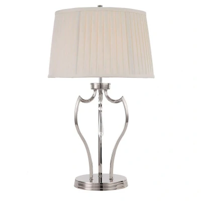Image of Pimlico 1 Light Table Lamp Polished Nickel, E27