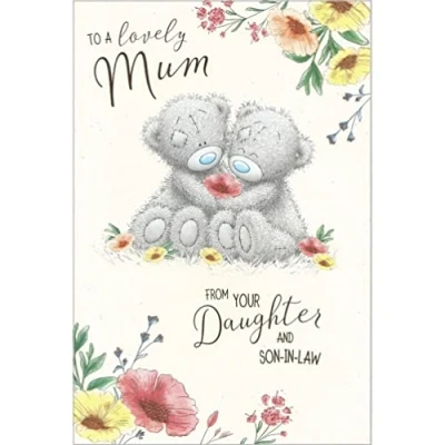 Image of Me To You Bear Mum From Daughter &amp; Son In Law Mother&#039;s Day Card