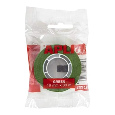 Image of APLI Adhesive Tape Green Bag 19 mm x 33 m