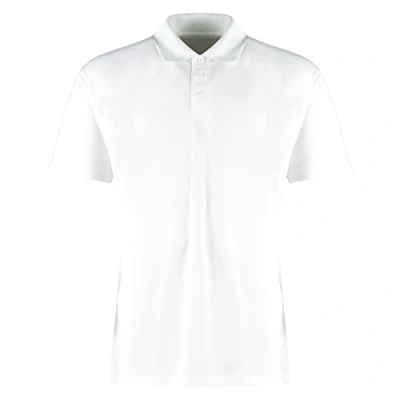 Image of Kustom Kit Men&#039;s Cooltex Wicking Polo Shirt, White, XLG
