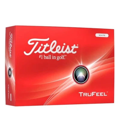 Image of Titleist TruFeel Golf Ball, Pack of 12 Balls, White