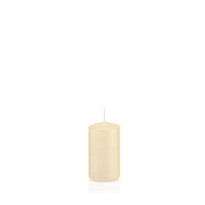 Image of INNA Glas Pillar candle MAEVA, cream, 8cm, Ø4cm, 12h Made in Germany Votive