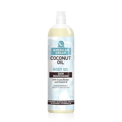 Image of American Dream Skin Nourishing Coconut Body Oil with Cocoa Butter &amp; Vitamin E 200ml