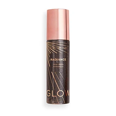 Image of Revolution Beauty London, Radiance, Shimmer Oil, Highlighter, Warm Bronze,100ml