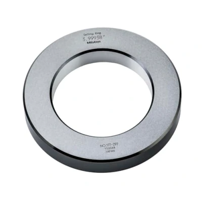 Image of Mitutoyo 177 297 Setting Ring for Inside Micrometre, Holtest and Dial Bore Gage, Inch, 4&quot; Size