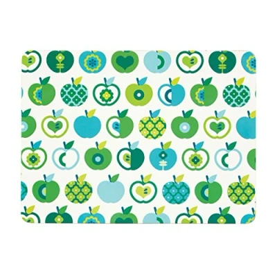 Image of Kitchen Craft An Apple A Day Cork Backed Placemats, Set of 4, Multi Colour