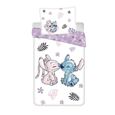 Image of Disney Lilo &amp; STITCH ANGEL Bed linen Duvet Cover 140x200+70x90 cm