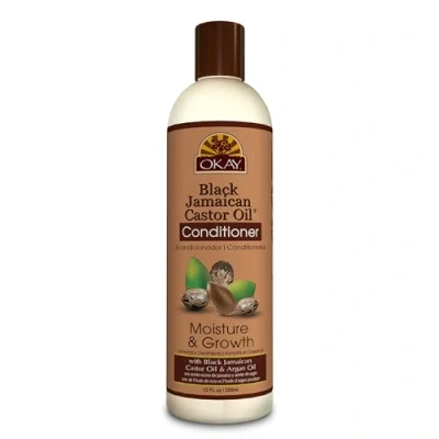 Image of OKAY Pure Naturals Black Jamaican Castor Oil Moisture Growth Conditioner, 12 Ounce, 0.34 kg