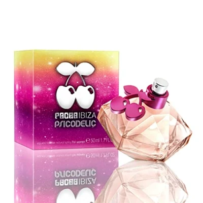 Image of Pacha Ibiza Psicodelic Eau de Toilette for Women Long Lasting Modern, Young and Sexy Fragance Floral Sweet Notes Ideal Day Wear 50 ml