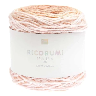 Image of Ricorumi Spin 50 g Colour 3 Gradient Powder Fine Cotton for Crocheting Amigurumi Figures from the New Books