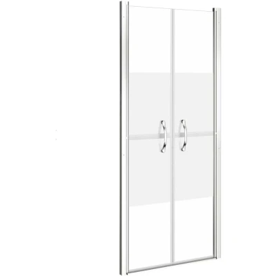 Image of vidaXL Shower Door Half Frosted ESG 91x190 cm