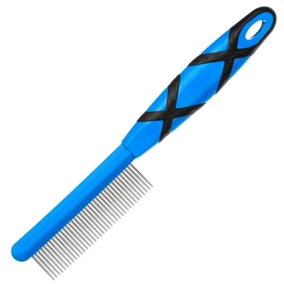 Image of GROOM PROFESSIONAL Tooth Comb for Dogs Dog Grooming Pefect Medium and Long Coats Coarse or Fine Easy Grip Handle Helps to Fluff Up the Coat Fine, 37